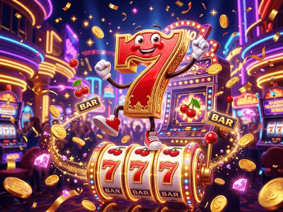 Luxury rose gold themed online casino lobby